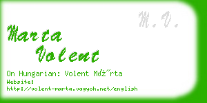 marta volent business card